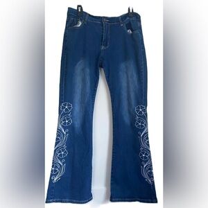 Women’s Printed Bell Bottom High Waisted cowgirlcore western Pants Size: XXL